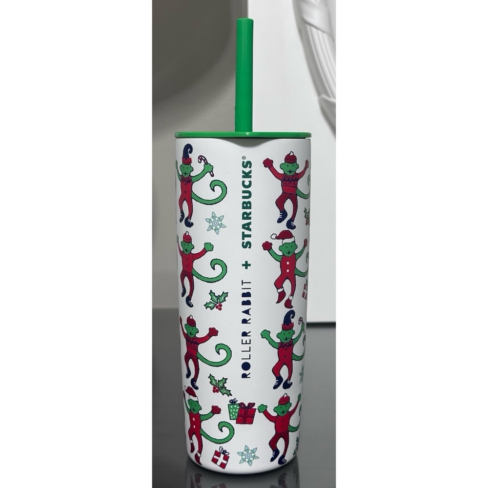 Starbucks‎ x Roller Rabbit LIMITED EDITION HOLIDAY 24oz Stainless Steel Tumbler